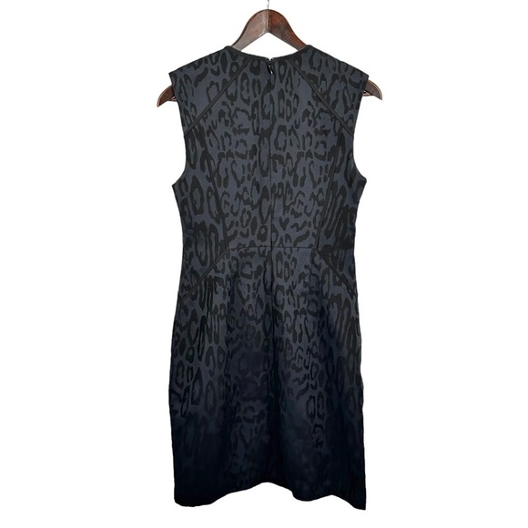 REBECCA TAYLOR Jacquard Leopard Print Zipper Dress - Picture 2 of 13